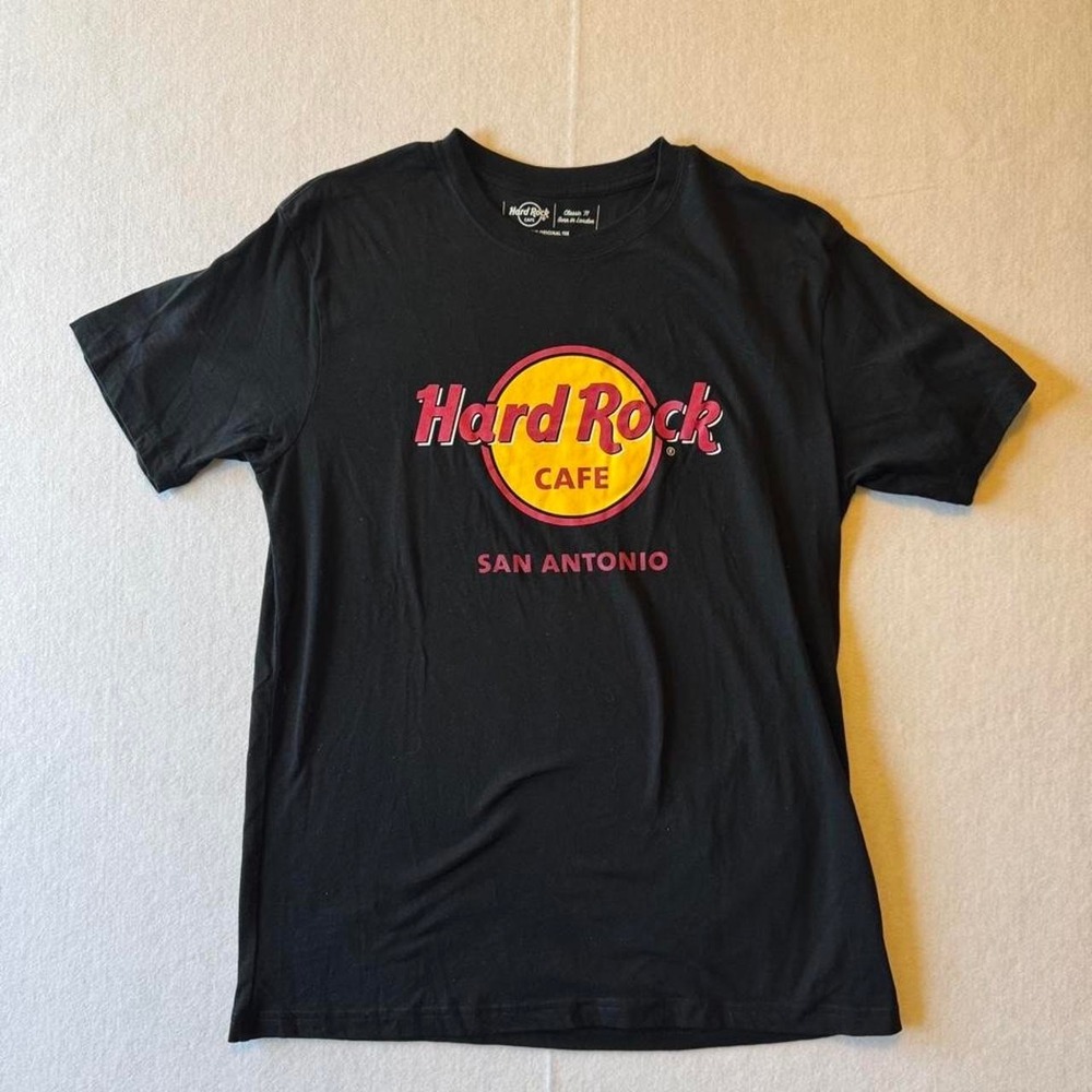 Hard Rock Cafe San Antonio black cotton t-shirt Size M